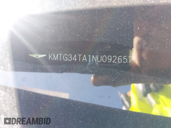 2022 Genesis G70 2.0T with VIN KMTG34TA1NU092657, listed as a IAAI auction lot 40653081 with Not provided miles and . Bid and sale history available at DreamBid. Image 17.