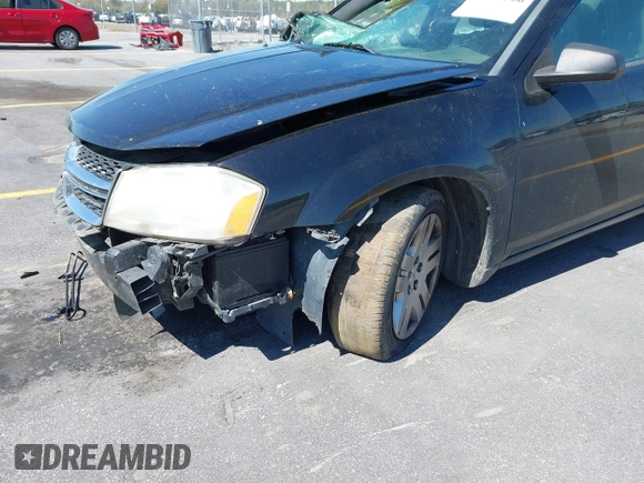 2012 Dodge Avenger SE with VIN 1C3CDZAB4CN128680, listed as a IAAI auction lot 41877366 with 258,138 mi miles. Bid and sale history available at carsss.com. Image 14.