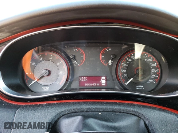 2015 Dodge Dart SXT with VIN 1C3CDFBB4FD330121, listed as a Copart auction lot 82712423 with 100,843 mi miles and Salvage Title. Bid and sale history available at carsss.com. Image 9.