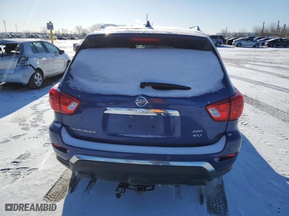 2019 Nissan Pathfinder S with VIN 5N1DR2MM9KC635490, listed as a Copart auction lot 52157255 with 140,433 mi miles and Salvage Title. Bid and sale history available at carsss.com. Image 6.