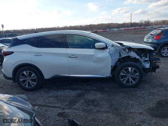 2022 Nissan Murano S with VIN 5N1AZ2ASXNC123862, listed as a IAAI auction lot 41009648 with 49,747 mi miles. Bid and sale history available at carsss.com. Image 13.