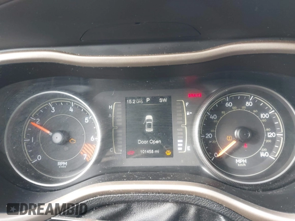 2015 Jeep Cherokee Latitude with VIN 1C4PJLCB8FW612284, listed as a IAAI auction lot 41578838 with 101,458 mi miles and . Bid and sale history available at DreamBid. Image 7.