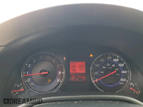 2008 Infiniti G35 with VIN JNKBV61E98M205584, listed as a Copart auction lot 71397924 with 152,266 mi miles and Salvage Title. Bid and sale history available at DreamBid. Image 9.