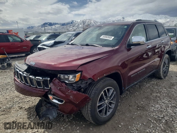 2018 Jeep Grand Cherokee Sterling Edition with VIN 1C4RJFBG1JC280500, listed as a Copart auction lot 50060985 with 68,280 mi miles and Salvage Title. Bid and sale history available at carsss.com. Image 1.