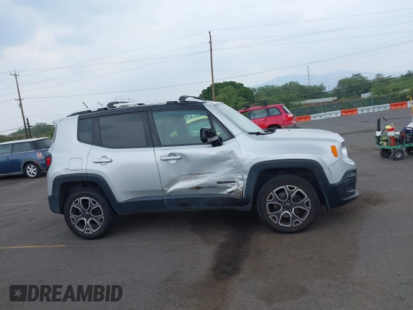 2017 Jeep Renegade Limited z VIN ZACCJBDB8HPE80599, wystawiony jako IAAI lot #41924622 z przebiegiem 91 058 mil mil oraz . Historia ofert i sprzedaży dostępna na DreamBid. Obrazek 14.