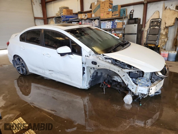 2014 Honda Civic Si with VIN 2HGFB6E59EH703287, listed as a Copart auction lot 57874665 with Not provided miles and Clean title. Bid and sale history available at DreamBid. Image 4.