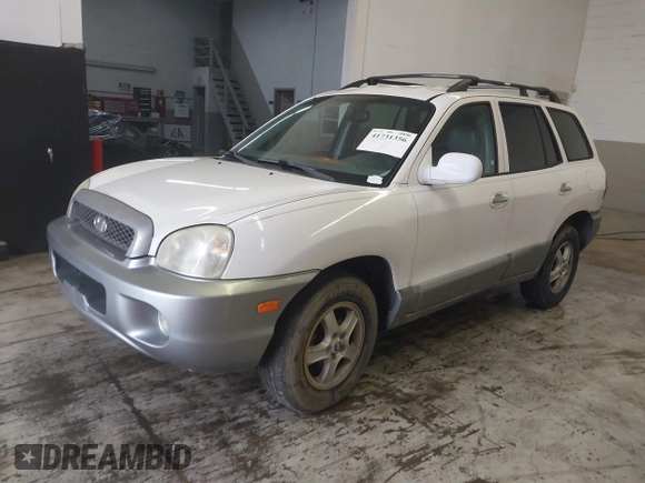 2004 Hyundai Santa Fe GLS with VIN KM8SC13E44U797943, listed as a IAAI auction lot 41731356 with 184,139 mi miles. Bid and sale history available at carsss.com. Image 2.