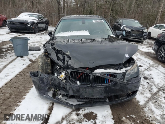 2008 BMW 5 Series 528i with VIN WBANU53508CT01874, listed as a Copart auction lot 46541895 with Not Provided miles and Salvage Title. Bid and sale history available at carsss.com. Image 5.