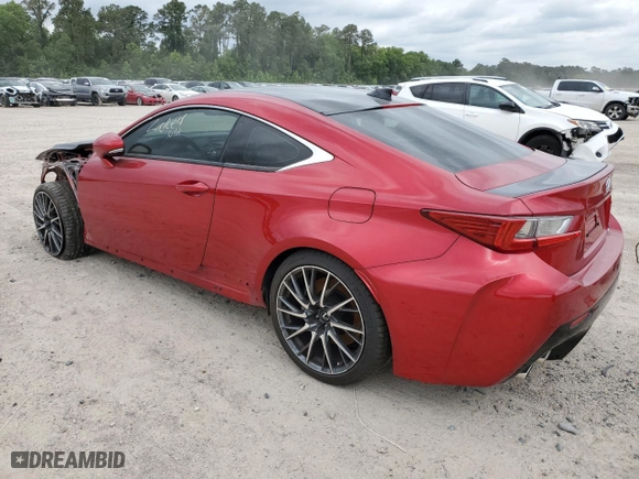 2015 Lexus RC F with VIN JTHHP5BC6F5003191, listed as a Copart auction lot 48727033 with NaN miles. Bid and sale history available at carsss.com. Image 2.