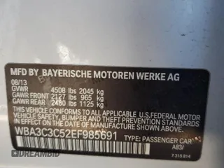 2014 BMW 3 Series 320i xDrive with VIN WBA3C3C52EF985691, listed as a Copart auction lot 77382324 with 150,876 mi miles and Salvage Title. Bid and sale history available at carsss.com. Image 12.