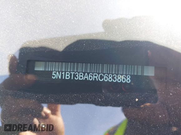 2024 Nissan Rogue SV z VIN 5N1BT3BA6RC683868, wystawiony jako IAAI lot #42212490 z przebiegiem 29 411 mil mil oraz . Historia ofert i sprzedaży dostępna na DreamBid. Obrazek 17.