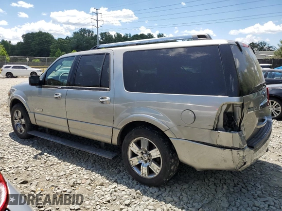 2008 Ford Expedition EL Limited with VIN 1FMFK20508LA24056, listed as a Copart auction lot 60408054 with 146,834 mi miles and Salvage Title. Bid and sale history available at carsss.com. Image 2.