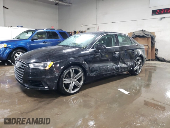 2015 Audi A3 Premium Plus with VIN WAUEFGFF2F1062766, listed as a Copart auction lot 52493835 with 26,679 mi miles and Salvage title. Bid and sale history available at DreamBid. Image 1.