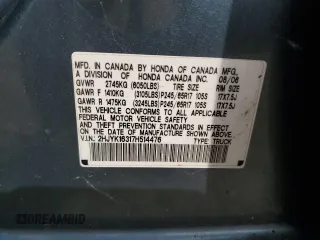 2007 Honda Ridgeline RTX z VIN 2HJYK16317H514476, wystawiony jako Copart lot #74274954 z przebiegiem Nie podano mil oraz Nie do naprawy • Non repairable. Historia ofert i sprzedaży dostępna na DreamBid. Obrazek 12.