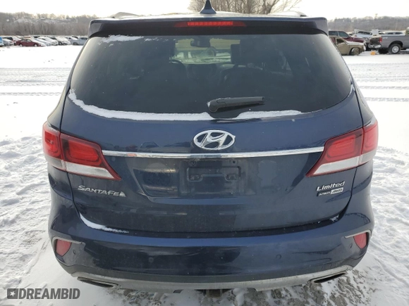 2017 Hyundai Santa Fe Limited Ultimate with VIN KM8SRDHFXHU175080, listed as a Copart auction lot 45749745 with 140,956 mi miles and Salvage Title. Bid and sale history available at carsss.com. Image 6.