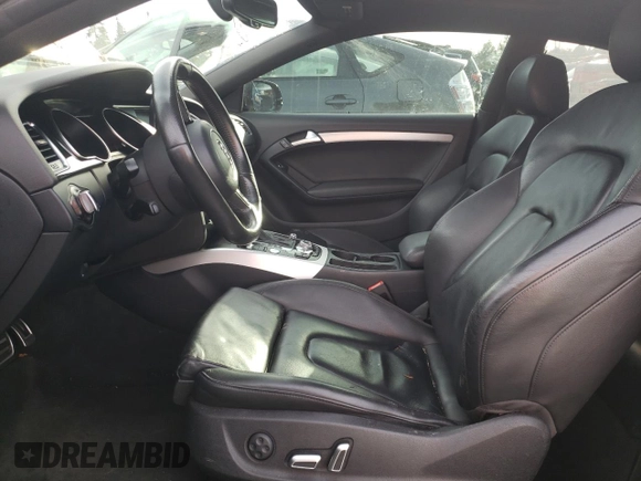 2016 Audi A5 Premium Plus with VIN WAUM2AFR4GA001550, listed as a Copart auction lot 86895444 with 100,012 mi miles and Salvage Title. Bid and sale history available at carsss.com. Image 7.