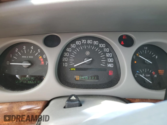 2001 Buick LeSabre Limited with VIN 1G4HR54K51U287018, listed as a Copart auction lot 52625975 with 88,423 mi miles and Salvage Title. Bid and sale history available at carsss.com. Image 9.