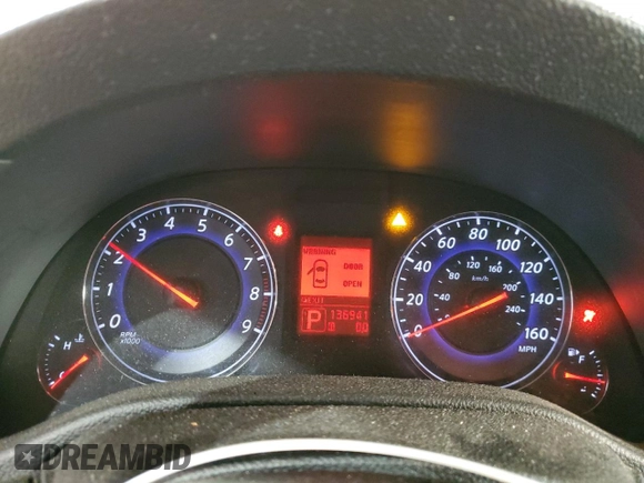 2008 Infiniti G35 x with VIN JNKBV61F68M251656, listed as a Copart auction lot 75610584 with 136,941 mi miles and Salvage Title. Bid and sale history available at DreamBid. Image 9.