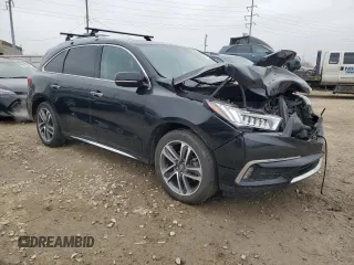 2017 Acura MDX w/Advance Pkg with VIN 5FRYD4H80HB023220, listed as a Copart auction lot 47812525 with 143,169 mi miles and Salvage Title. Bid and sale history available at carsss.com. Image 4.