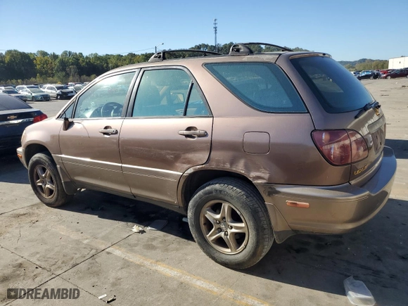 1999 Lexus RX 300 Luxury SUV with VIN JT6HF10U0X0083506, listed as a Copart auction lot 74708624 with 210,645 mi miles and Salvage Title. Bid and sale history available at carsss.com. Image 2.