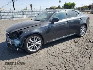 2007 Lexus IS 250 with VIN JTHBK262475045896, listed as a Copart auction lot 63328665 with 109,462 mi miles and Salvage title. Bid and sale history available at DreamBid. Image 1.