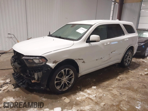 2020 Dodge Durango GT Plus with VIN 1C4RDJDG0LC146331, listed as a IAAI auction lot 41295141 with 118,562 mi miles and . Bid and sale history available at DreamBid. Image 19.