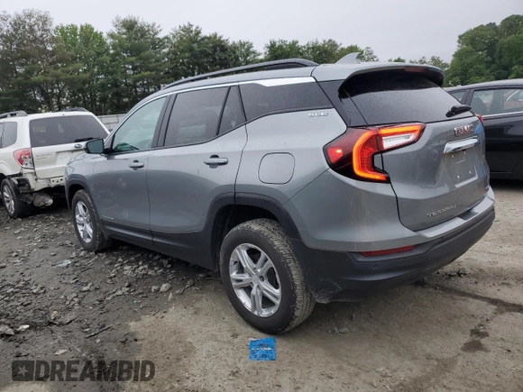 2023 GMC Terrain SLE with VIN 3GKALTEG6PL208923, listed as a Copart auction lot 60535645 with 18,225 mi miles and Salvage title. Bid and sale history available at DreamBid. Image 2.