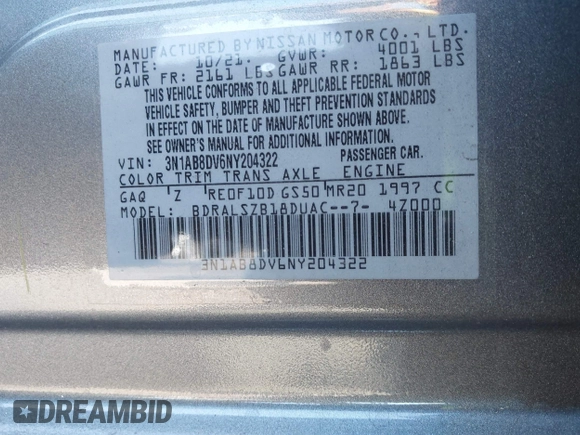 2021 Nissan Sentra SR with VIN 3N1AB8DV6NY204322, listed as a IAAI auction lot 41786812 with 37,766 mi miles. Bid and sale history available at carsss.com. Image 9.