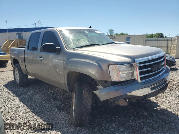 2012 GMC Sierra 1500 SLE with VIN 3GTP2VE73CG202214, listed as a Copart auction lot 57475435 with 195,638 mi miles and Salvage title. Bid and sale history available at DreamBid. Image 4.