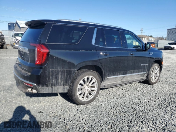 2024 GMC Yukon Denali with VIN 1GKS2DKL8RR396015, listed as a Copart auction lot 47345675 with 2,220 mi miles and Clean Title. Bid and sale history available at carsss.com. Image 3.