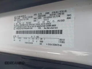 2023 Ford Transit Passenger XL with VIN 1FBAX2YG7PKA45159, listed as a IAAI auction lot 41702053 with 41,826 mi miles and . Bid and sale history available at DreamBid. Image 9.