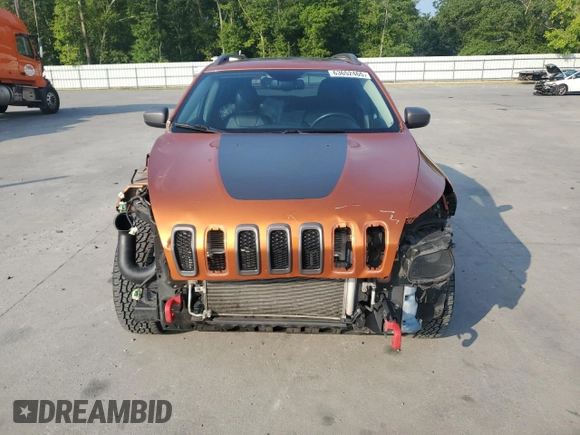2016 Jeep Cherokee Trailhawk z VIN 1C4PJMBS6GW252974, wystawiony jako Copart lot #63652465 z przebiegiem 160 641 mil mil oraz Szkoda całkowita • Salvage title. Historia ofert i sprzedaży dostępna na DreamBid. Obrazek 5.