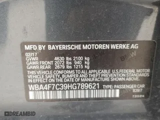 2017 BMW 4 Series 430i with VIN WBA4F7C39HG789621, listed as a Copart auction lot 42437645 with 119,162 mi miles and Salvage Title. Bid and sale history available at carsss.com. Image 12.