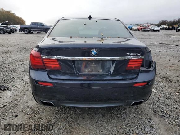 2014 BMW 7 Series 740Li with VIN WBAYE4C56ED138285, listed as a Copart auction lot 84256374 with 88,258 mi miles and Salvage Title. Bid and sale history available at carsss.com. Image 6.