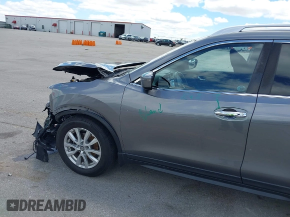 2017 Nissan Rogue SV with VIN KNMAT2MT4HP596082, listed as a IAAI auction lot 42320018 with 55,122 mi miles and . Bid and sale history available at DreamBid. Image 18.
