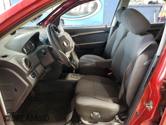 2007 Chevrolet Aveo LT with VIN KL1TG56647B083312, listed as a Copart auction lot 57961045 with Not provided miles and Salvage title. Bid and sale history available at DreamBid. Image 7.