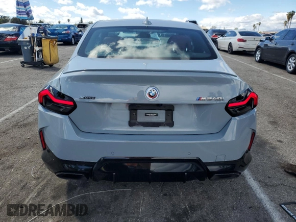 2022 BMW 2 Series M240i xDrive with VIN 3MW53CM05N8C78878, listed as a Copart auction lot 49182695 with 9,049 mi miles and Salvage title. Bid and sale history available at DreamBid. Image 6.