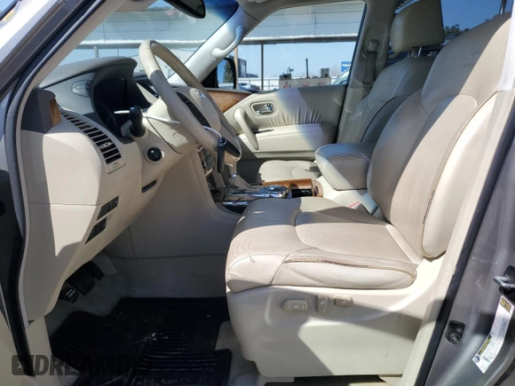 2012 Infiniti QX56 7-passenger with VIN JN8AZ2NF5C9518211, listed as a Copart auction lot 47942855 with 146,207 mi miles and Salvage Title. Bid and sale history available at carsss.com. Image 7.