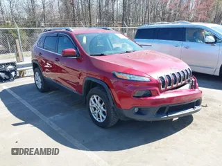 2017 Jeep Cherokee Latitude with VIN 1C4PJMCB7HD224256, listed as a IAAI auction lot 41777790 with 115,317 mi miles. Bid and sale history available at carsss.com. Image 1.