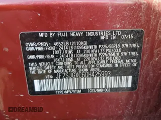2016 Subaru Forester 2.0XT Touring with VIN JF2SJGXC6GH425993, listed as a Copart auction lot 47891785 with 238,065 mi miles and Salvage Title. Bid and sale history available at carsss.com. Image 15.