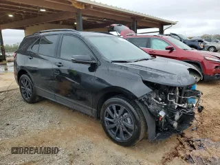 2024 Chevrolet Equinox RS with VIN 3GNAXMEG9RL195486, listed as a Copart auction lot 51311165 with 25,435 mi miles and Salvage Title. Bid and sale history available at DreamBid. Image 4.