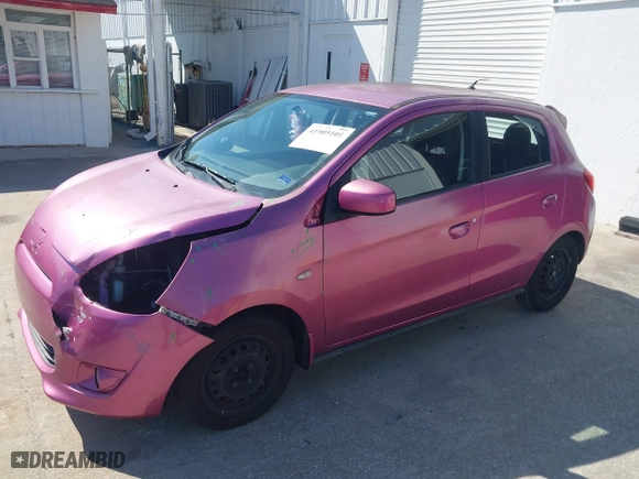2015 Mitsubishi Mirage DE with VIN ML32A3HJ7FH031523, listed as a IAAI auction lot 41905101 with 64,107 mi miles. Bid and sale history available at carsss.com. Image 15.