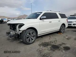 2020 Ford Expedition Max Platinum with VIN 1FMJK1MT5LEA06551, listed as a Copart auction lot 42459445 with 99,637 mi miles and Salvage title. Bid and sale history available at DreamBid. Image 1.