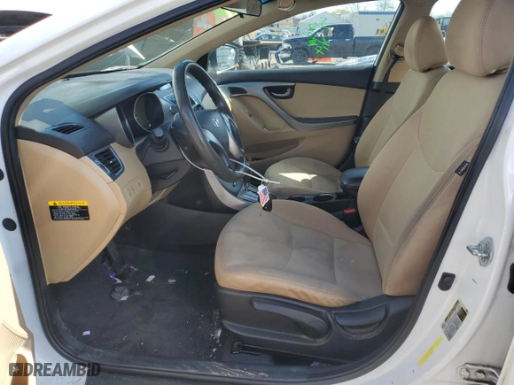 2013 Hyundai Elantra GLS with VIN 5NPDH4AE2DH361606, listed as a Copart auction lot 49897735 with 136,262 mi miles and Salvage Title. Bid and sale history available at carsss.com. Image 7.