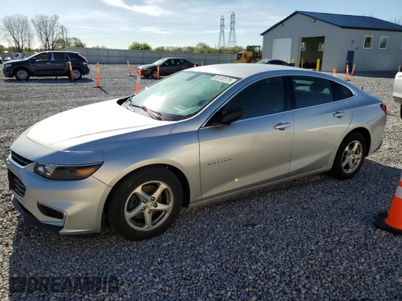 2017 Chevrolet Malibu LS with VIN 1G1ZB5ST6HF262564, listed as a Copart auction lot 55133175 with 134,074 mi miles and Salvage Title. Bid and sale history available at DreamBid. Image 1.