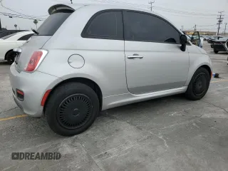 2012 FIAT 500 Sport with VIN 3C3CFFBRXCT385475, listed as a Copart auction lot 60477675 with 131,410 mi miles and Salvage title. Bid and sale history available at DreamBid. Image 3.