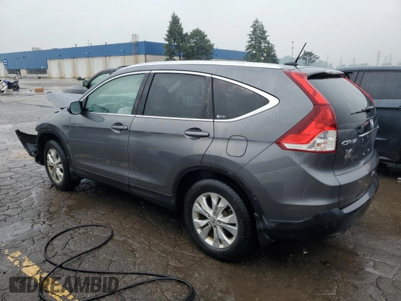 2012 Honda CR-V EX-L with VIN 5J6RM4H77CL041923, listed as a Copart auction lot 59721555 with 123,065 mi miles and Salvage title. Bid and sale history available at DreamBid. Image 2.