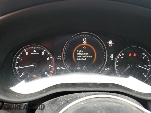2020 Mazda CX-30 with VIN 3MVDMBBL8LM112120, listed as a Copart auction lot 47784245 with 52,471 mi miles and Salvage Title. Bid and sale history available at DreamBid. Image 9.