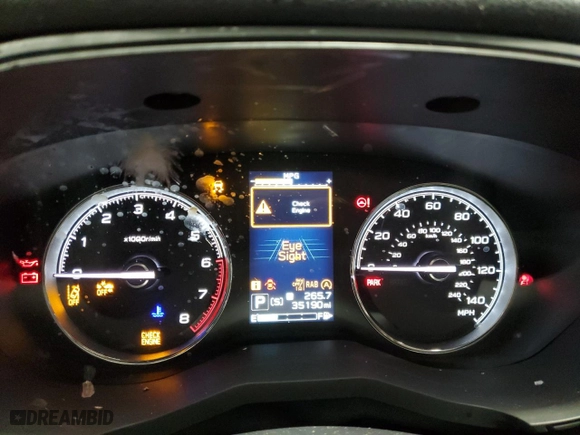 2022 Subaru Forester Touring with VIN JF2SKARC6NH528822, listed as a Copart auction lot 44236455 with 35,190 mi miles and Salvage Title. Bid and sale history available at carsss.com. Image 9.