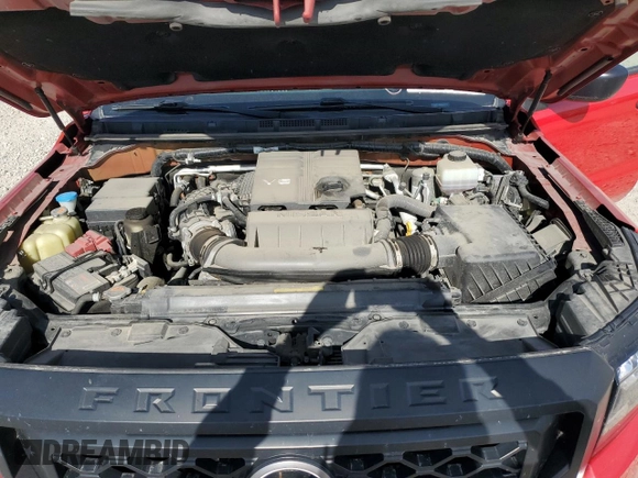 2022 Nissan Frontier S with VIN 1N6ED1CM2NN654715, listed as a Copart auction lot 57375475 with 38,432 mi miles and Salvage title. Bid and sale history available at DreamBid. Image 11.